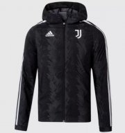 2022-23 Juventus Black Hoodie Windbreaker Jacket