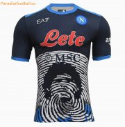 2021-22 Napoli Maglia Gara Maradona Special Navy Soccer Jersey Shirt