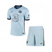 2020-21 Chelsea Kids Away Soccer Kits Shirt with Shorts