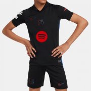 2024-25 Barcelona Kids Away Soccer Kits Shirt With Shorts
