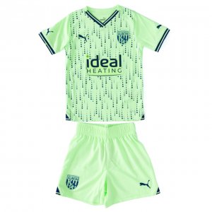 2023-24 West Bromwich Albion Kids Away Soccer Kits Shirt With Shorts