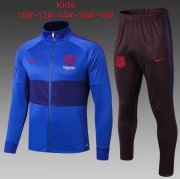 Kids 2019-20 Barcelona Blue Jacket and Pants Training Kits