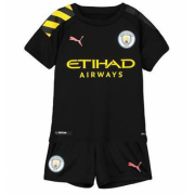 Kids Manchester City 2019-20 Away Soccer Shirt With Shorts
