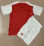 2020-21 Stade de Reims Kids Home Soccer Kits Shirt with Shorts