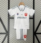 2024-25 Universidad de Chile Kids Away Soccer Kits Shirt With Shorts