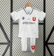 2024-25 Universidad de Chile Kids Away Soccer Kits Shirt With Shorts