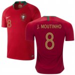 2018 World Cup Portugal Home Soccer Jersey Shirt Joao Moutinho #8