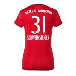 2015-16 Bayern Munich SCHWEINSTEIGER 31 Home Soccer Jersey Women
