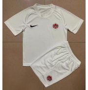 Kids 2022 FIFA World Cup Canada Away Soccer Kits Shirt with Shorts