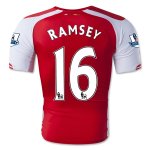 Arsenal 14/15 RAMSEY #16 Home Soccer Jersey