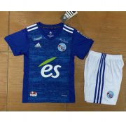 Kids RC Strasbourg Alsace 2020-21 Home Soccer Kits Shirt with Shorts