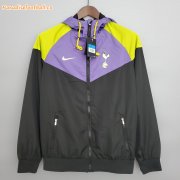 2021-22 Tottenham Hotspur Navy Purple Windbreaker Hoodie Jacket