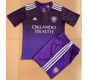 Kids Orlando City SC 2021-22 Home Soccer Kits Shirt With Shorts