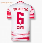 2021-22 RB Leipzig Home Soccer Jersey Shirt KONATÉ 6 printing