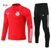Youth 2020-21 Ajax Red Training Kits Sweatshirt with Pants