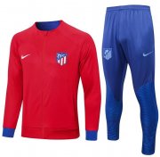 2022-23 Atletico Madrid Red Training Kits Jacket with Pants