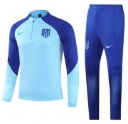 2022-23 Atletico Madrid Blue Training Kits Sweatshirt with Pants