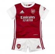 Kids Arsenal 2020-21 Home Soccer Shirt With Shorts