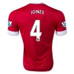 2015-16 Manchester United JONES 4 Home Soccer Jersey