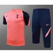 2020-21 Tottenham Hotspur Pink Training Kits Capri Pants with Shirt