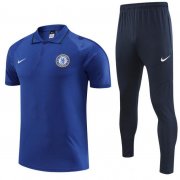 2022-23 Chelsea Blue Polo Kits Shirt + Pants