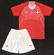 Kids Switzerland 2018 Home Soccer Kit (Jersey + Shorts)