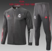 2020-21 Bayern Munich Kids Grey Jacket and Pants Youth Training Kits