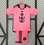 2024-25 Inter Miami Kids Home Soccer Kits Shirt With Shorts