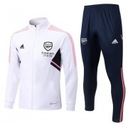 2022-23 Arsenal White Training Kits Jacket with Pants