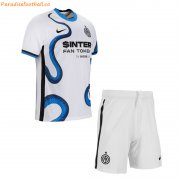 Kids Inter Milan 2021-22 Away Soccer Kits Shirt With Shorts