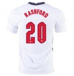 2020 EURO England Home White Soccer Jersey Shirt MARCUS RASHFORD #20