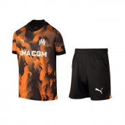 2023-24 Olympique de Marseille Kids Third Soccer Kits Shirt With Shorts