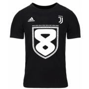 Juventus 2018-19 Black 8 Shield T-Shirt