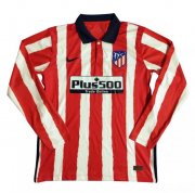 2020-21 Atletico Madrid Long Sleeve Home Soccer Jersey Shirt
