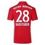 2016-17 Bayern Munich 28 BADSTUBER Home Soccer Jersey
