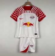 Kids RB Leipzig 2023-24 Home Soccer Kits Shirt With Shorts