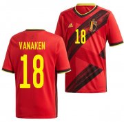 2020 EURO Belgium Home Soccer Jersey Shirt Hans Vanaken #18