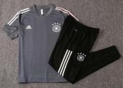 2020 Germany Grey Short Training Kits Shirt + Pants