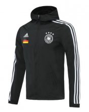 2020 EURO Germany Black Windbreaker Hoodie Jacket