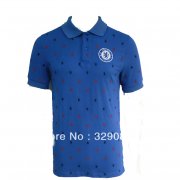 [cheap soccerjerseys]13/14 Chelsea Blue Polo T-Shirt