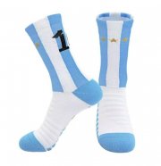 2022 FIFA World Cup Argentina Three Stars Home Soccer Socks