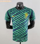 2022 Brazil Green Blue Special Soccer Jersey Shirt Player Version