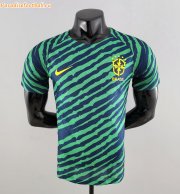 2022 Brazil Green Blue Special Soccer Jersey Shirt Player Version
