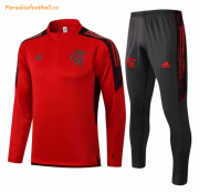 2021-22 Flamengo Red Training Kits Sweatshirt with Pants
