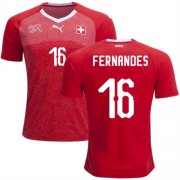 2018 World Cup Switzerland Home Soccer Jersey Shirt Gelson Fernandes #16
