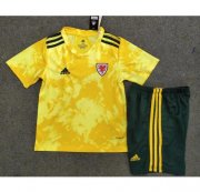 Kids Wales Euro 2020 Away Soccer Kits Shirt With Shorts