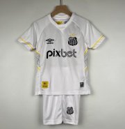2023-24 Santos FC Kids Home Soccer Kits Shirt With Shorts
