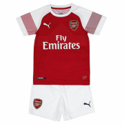 Kids Arsenal 2018-19 Home Soccer Shirt With Shorts