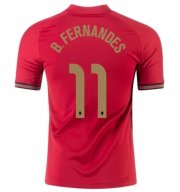 2020 EURO Portugal Home Soccer Jersey Shirt BRUNO FERNANDES #11