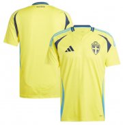 2024 Euro Cup Sweden Home Soccer Jersey Shirt